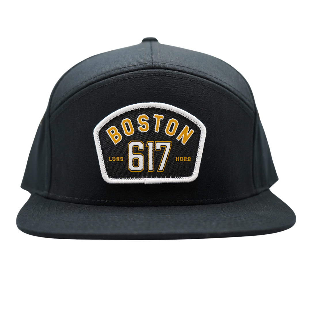 Black 7 Panel 617 Hat