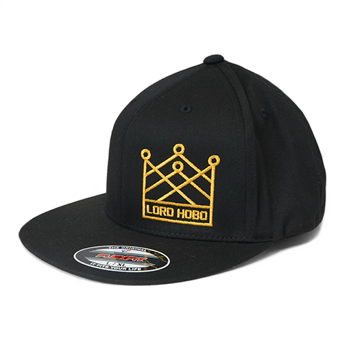 Black Crown Snapback Hat