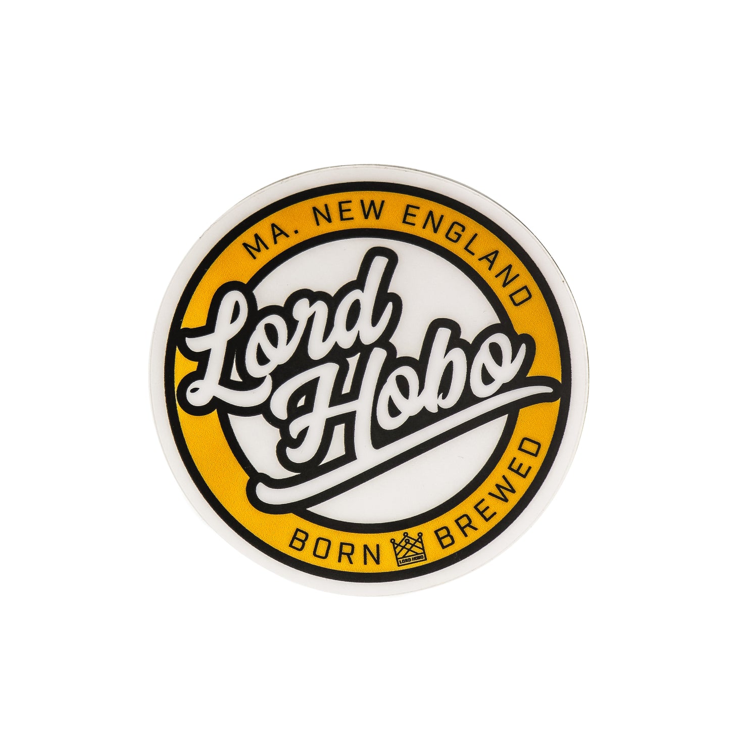 Script Circle Logo Sticker